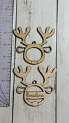 🦌 Personalized Wooden Reindeer Ornament – Custom Name Christmas Decoration