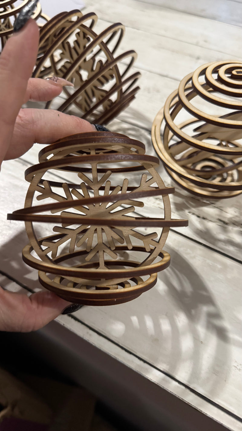 5-pack of 3D Ornament blanks