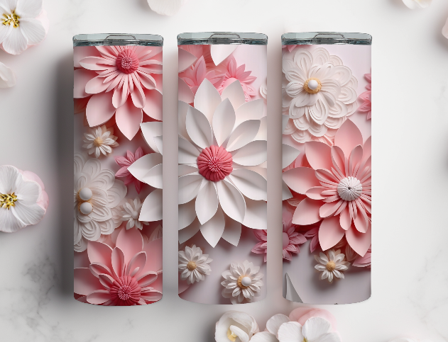 3D Flowers - Pink