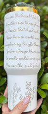 Mother’s Day Poem 40 oz laser engraved tumbler.