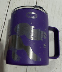 Cosmic Unicorn Laser Engraved 12oz Camp Mug