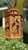 “Bee Haven” Laser-Cut Wooden Lantern