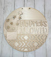 No Pricks Allowed – 3D Layered Wooden Door Hanger Blank