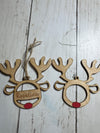 🦌 Personalized Wooden Reindeer Ornament – Custom Name Christmas Decoration