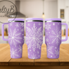 Rustic Snowflake Stainless Steel Engraved Travel Mug – Winter Edition