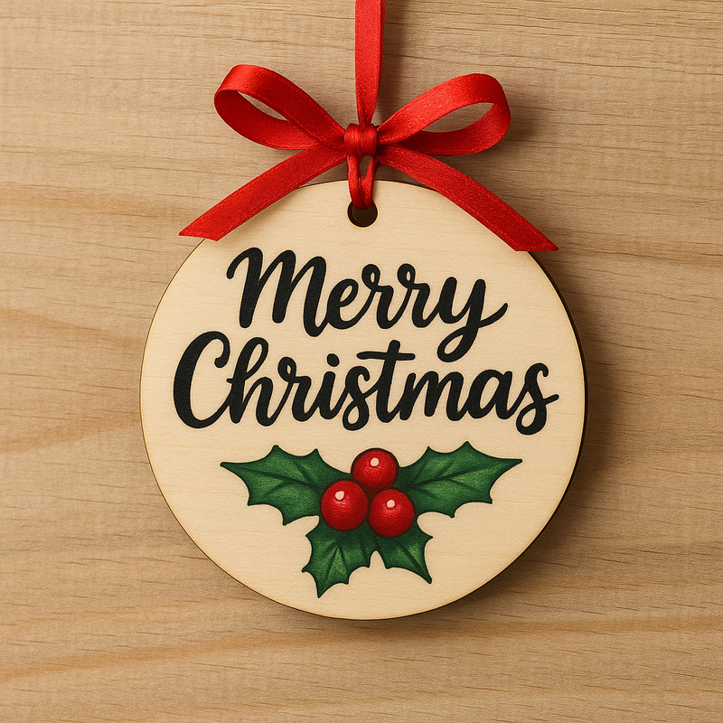 Round Wooden Ornament Blanks