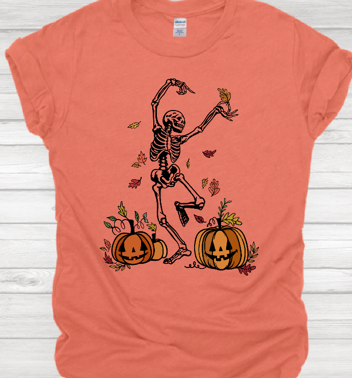 Dancing Fall Skeleton T-shirt