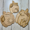 Fall Pumpkin Laser Cut Blanks | Gather, Blessed, Hello Fall | DIY Autumn Craft Kit | Unfinished Wood Shapes