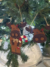 ✨ Wooden Layered Moose Ornament – Handcrafted Holiday Decor ✨ 2pc