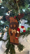 ✨ Wooden Layered Moose Ornament – Handcrafted Holiday Decor ✨ 2pc
