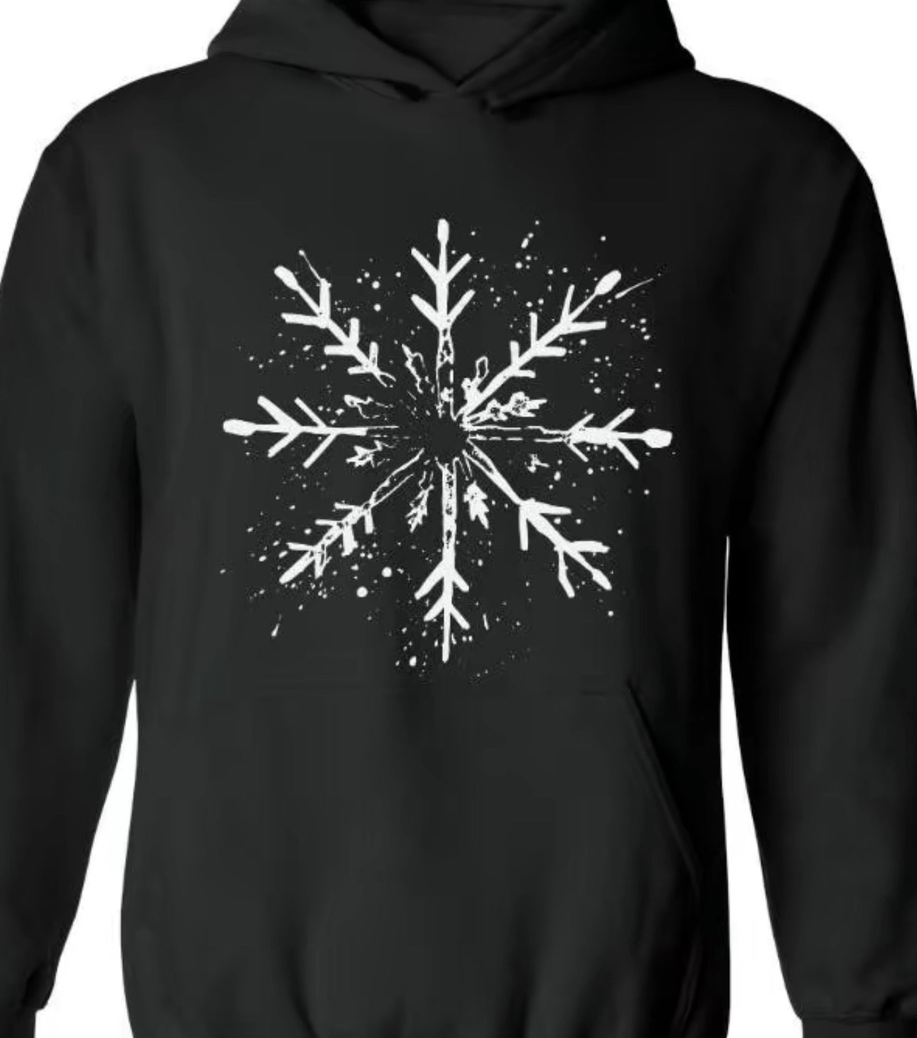 Retro Distressed Snowflake Sweatshirt – Cozy Christmas Crewneck for Winter Vibes