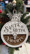 Santa Meter Ornament – Naughty or Nice Reversible Christmas Decoration