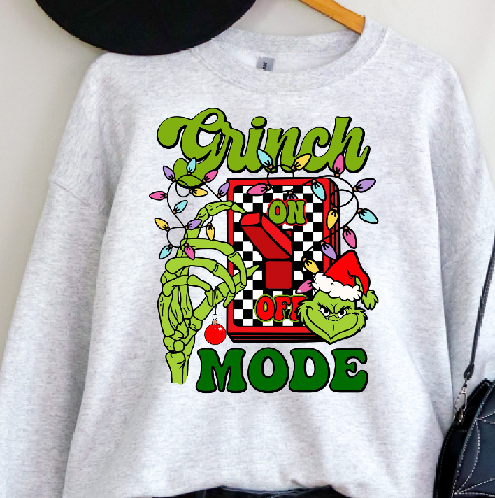 Grinch Mode On Sweatshirt