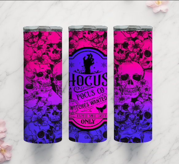 Hocus Pocus Skull Tumbler