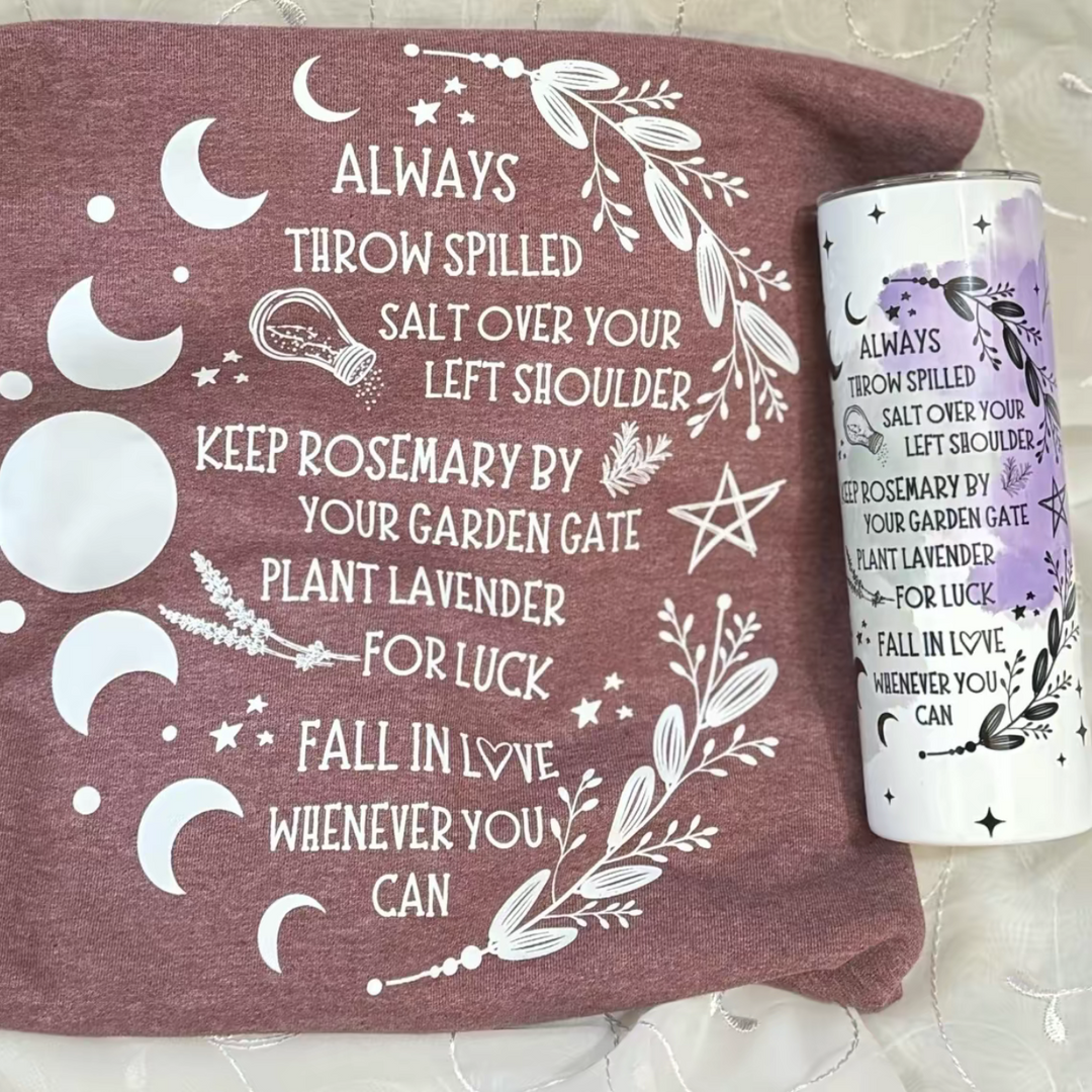 Practical Magic Sweatshirt/Tumbler BUNDLE