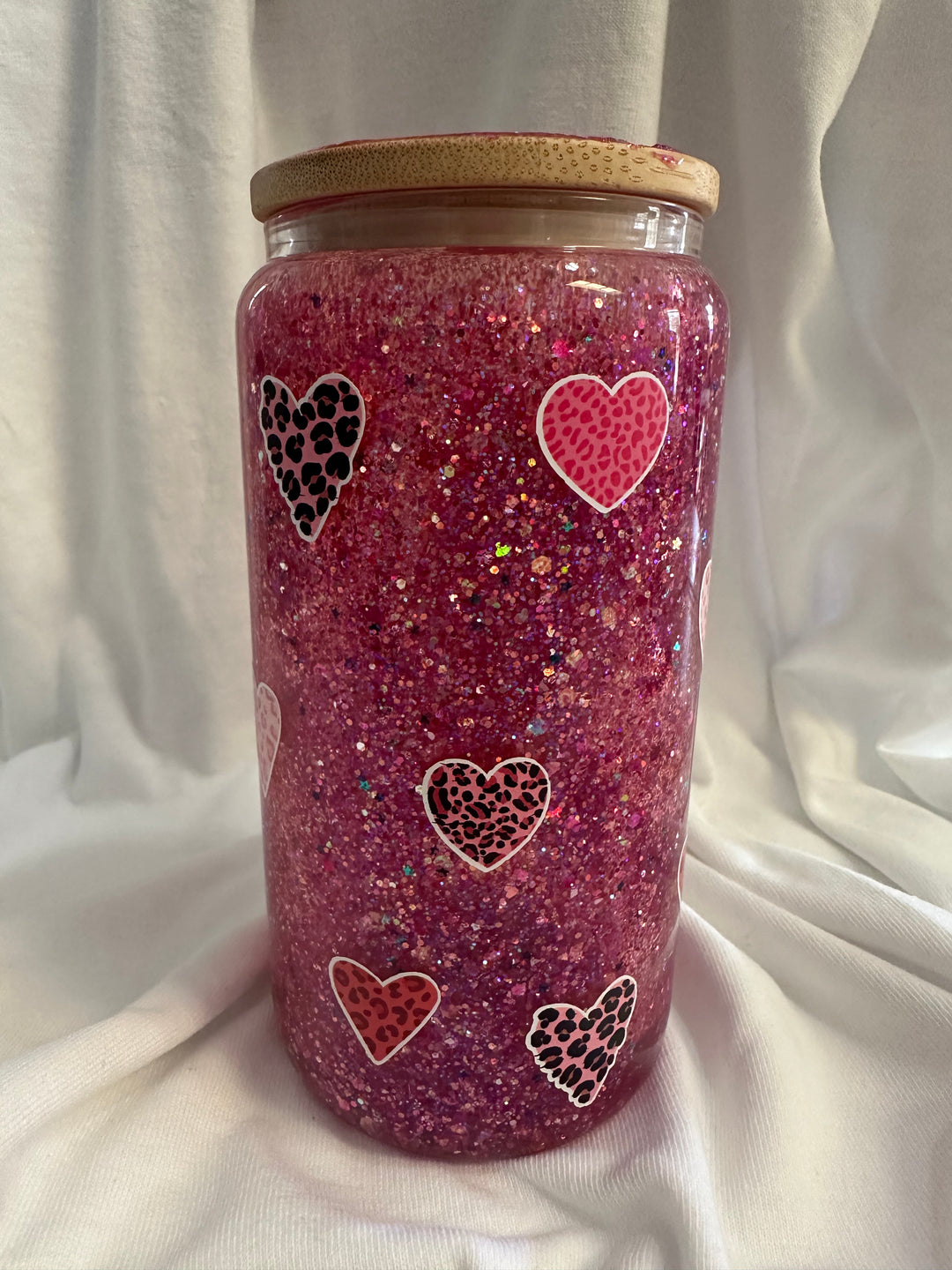 Valentine Gnome 16 oz Glitter Globe