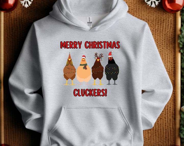 Merry Chirstmas, Cluckers Sweatshirt