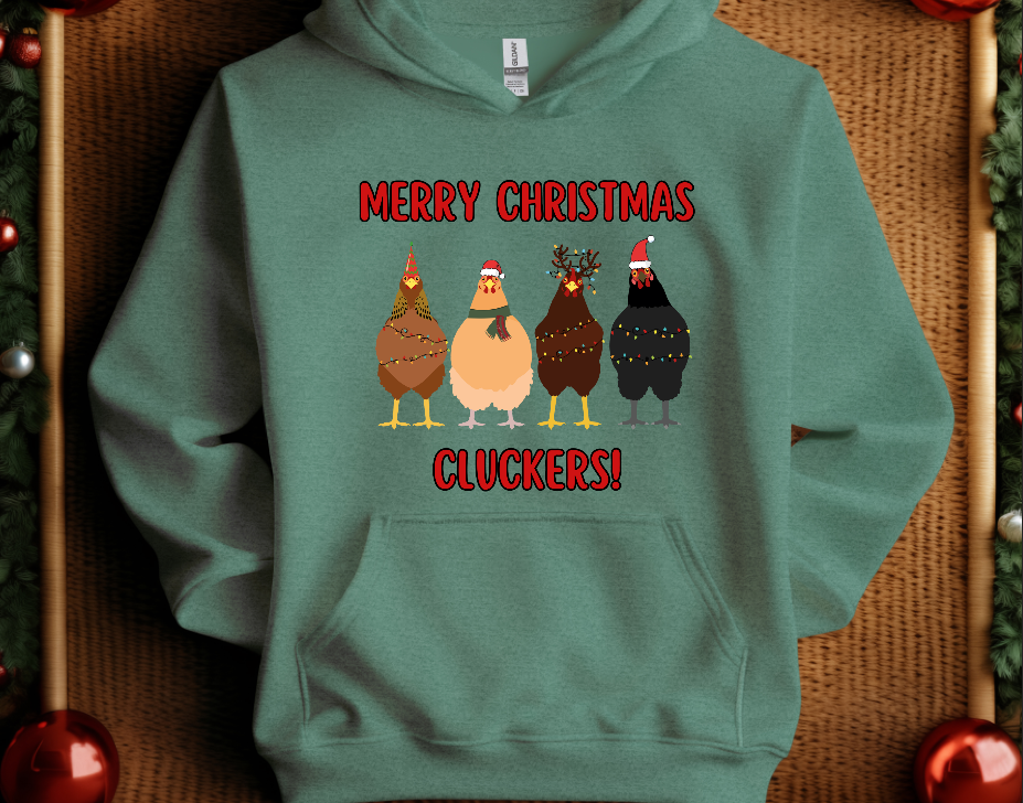 Merry Chirstmas, Cluckers Sweatshirt