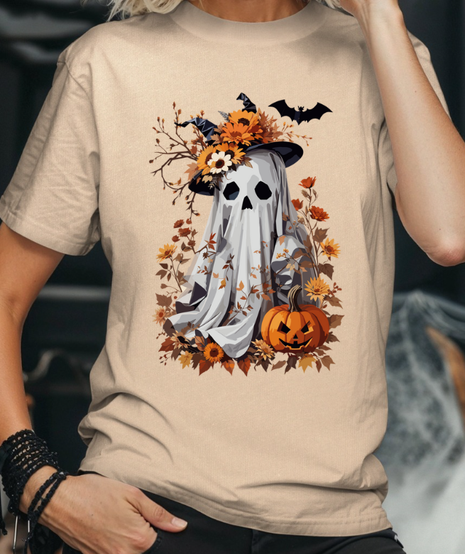 Boho Autumn Fall Ghost T-shirt