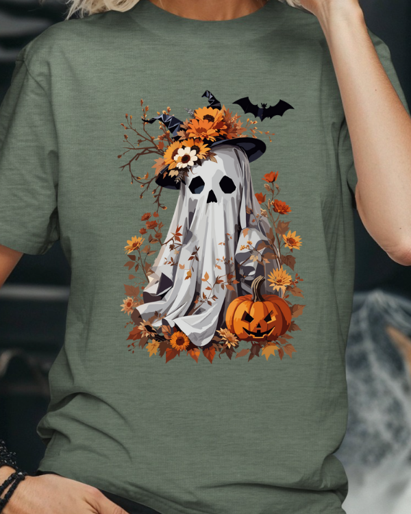 Boho Autumn Fall Ghost T-shirt