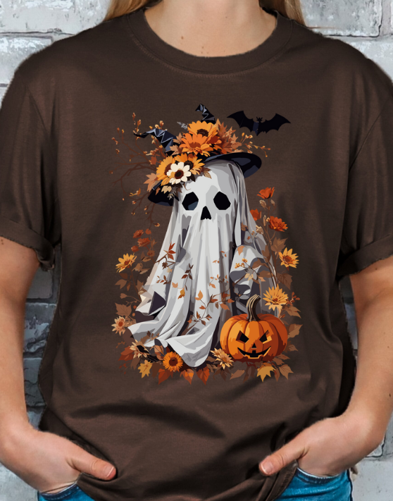 Boho Autumn Fall Ghost T-shirt