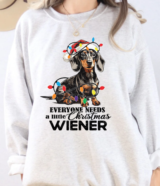 Christmas Wiener Dachshund Sweatshirt