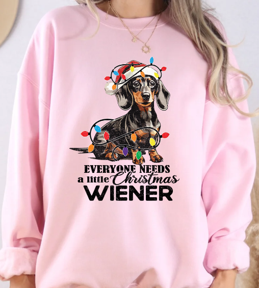 Christmas Wiener Dachshund Sweatshirt