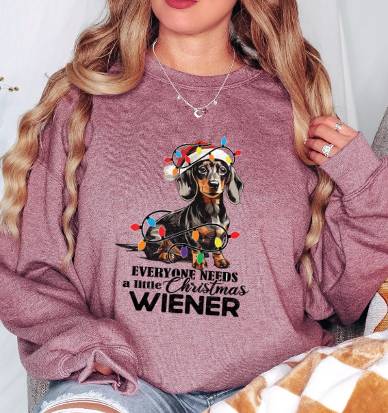 Christmas Wiener Dachshund Sweatshirt