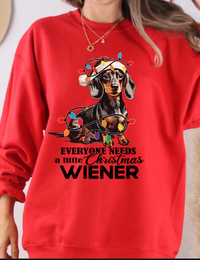 Christmas Wiener Dachshund Sweatshirt