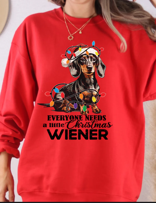 Christmas Wiener Dachshund Sweatshirt