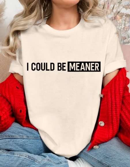 I Could be Meaner T-shirt
