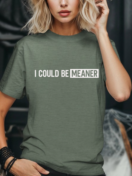 I Could be Meaner T-shirt