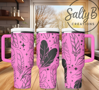 Feather Full Wrap Laser Engraved Tumbler