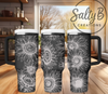 Sketched Sunflower Laser Engraved Tumbler