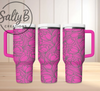 Tip-toe through the Tulips Laser engraved Tumbler