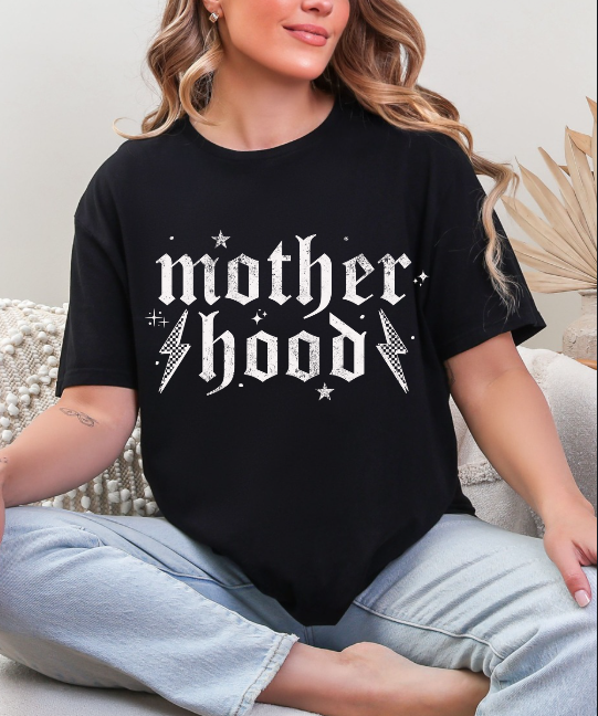 Mother Hood Distressed Lightening Bolt T-shirt