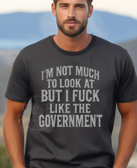 Government Style Tee – Dark Humor Edition Softstyle Unisex T-shirt