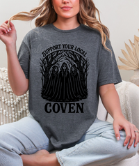 Support Your Local Coven Tee – Witchy Forest Edition