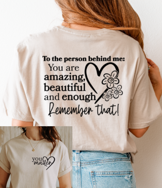 Inspirational "You Are Enough" T-Shirt – Mental Health Awareness Tee