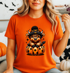 Highland Cow in Pumpkin Halloween Unisex Softstyle T-Shirt – Cute Fall Graphic Tee
