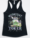 Midnight Toker Tank Top – Boho Stoner Graphic Weed Shirt, Cannabis Racerback