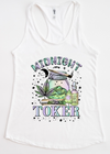 Midnight Toker Tank Top – Boho Stoner Graphic Weed Shirt, Cannabis Racerback