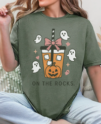 Halloween Pumpkin Spice Ghost T-Shirt | Cute Jack-O’-Lantern Iced Coffee Tee