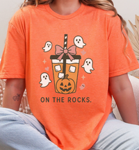 Halloween Pumpkin Spice Ghost T-Shirt | Cute Jack-O’-Lantern Iced Coffee Tee