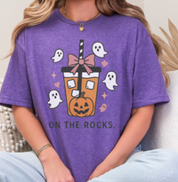 Halloween Pumpkin Spice Ghost T-Shirt | Cute Jack-O’-Lantern Iced Coffee Tee