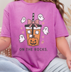 Halloween Pumpkin Spice Ghost T-Shirt | Cute Jack-O’-Lantern Iced Coffee Tee
