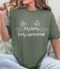 Itty Bitty Kitty Committee Graphic Tee – Cute Cat Lover Unisex T-Shirt