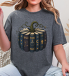 Witchy Pumpkin Book Graphic Tee | Spells Potions Magic T-Shirt | Fall Halloween Witchcore Shirt