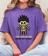 Skeleton Troll Graphic Tee | “I Got This Feeling Inside My Bones” Funny Halloween T-Shirt | Spooky Season Shirt