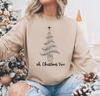 Oh, Christmas Tree Crewneck Sweatshirt – Cozy Holiday Vibes!